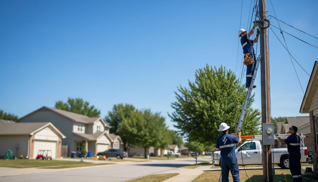 Residential electrician providing installation services in Saline, MI